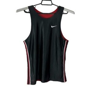 Nike‎ Team Youth Boys  L 14-16 Jersey Tank Top Mesh Lined Black EUC